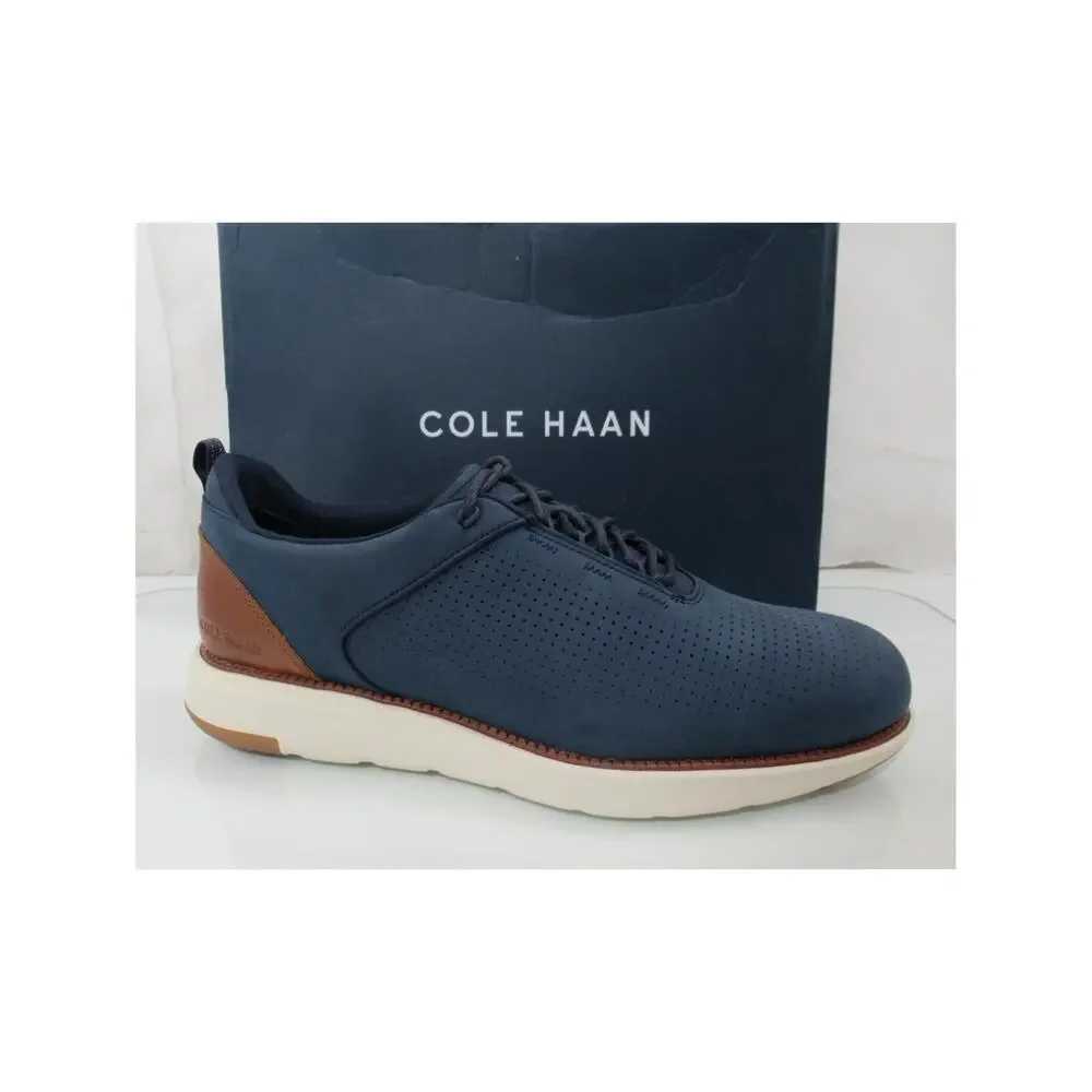 Cole Haan Grand Atlantic Textured Sneaker Shoes Navy Blazer Nubuck Size 10.5